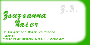 zsuzsanna maier business card